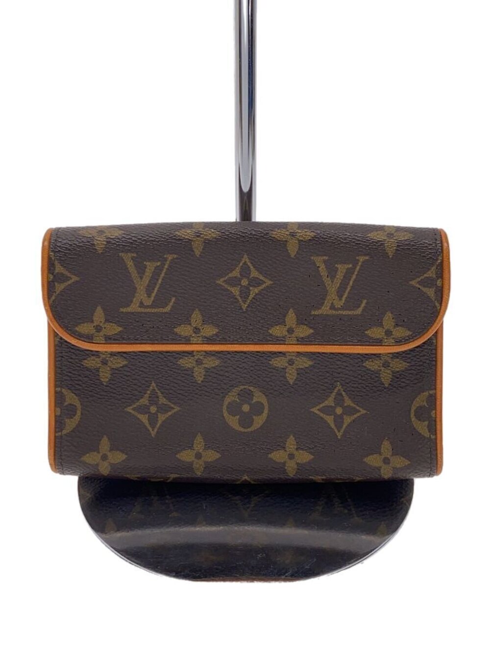 LOUIS VUITTON Pochette Florentine Monogram Canvas Brown